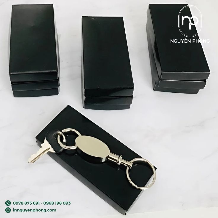 Mẫu hộp đựng móc khóa đơn giản